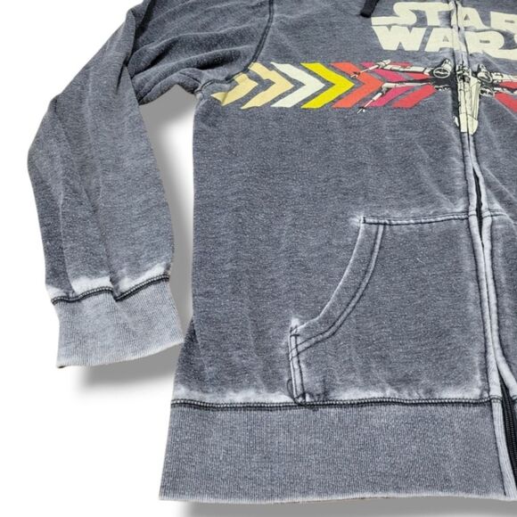 Star Wars Sweatshirt Size XXL Star Wars X-Wing Starfighter Jet Full Zip Hoodie - Picture 5 of 7